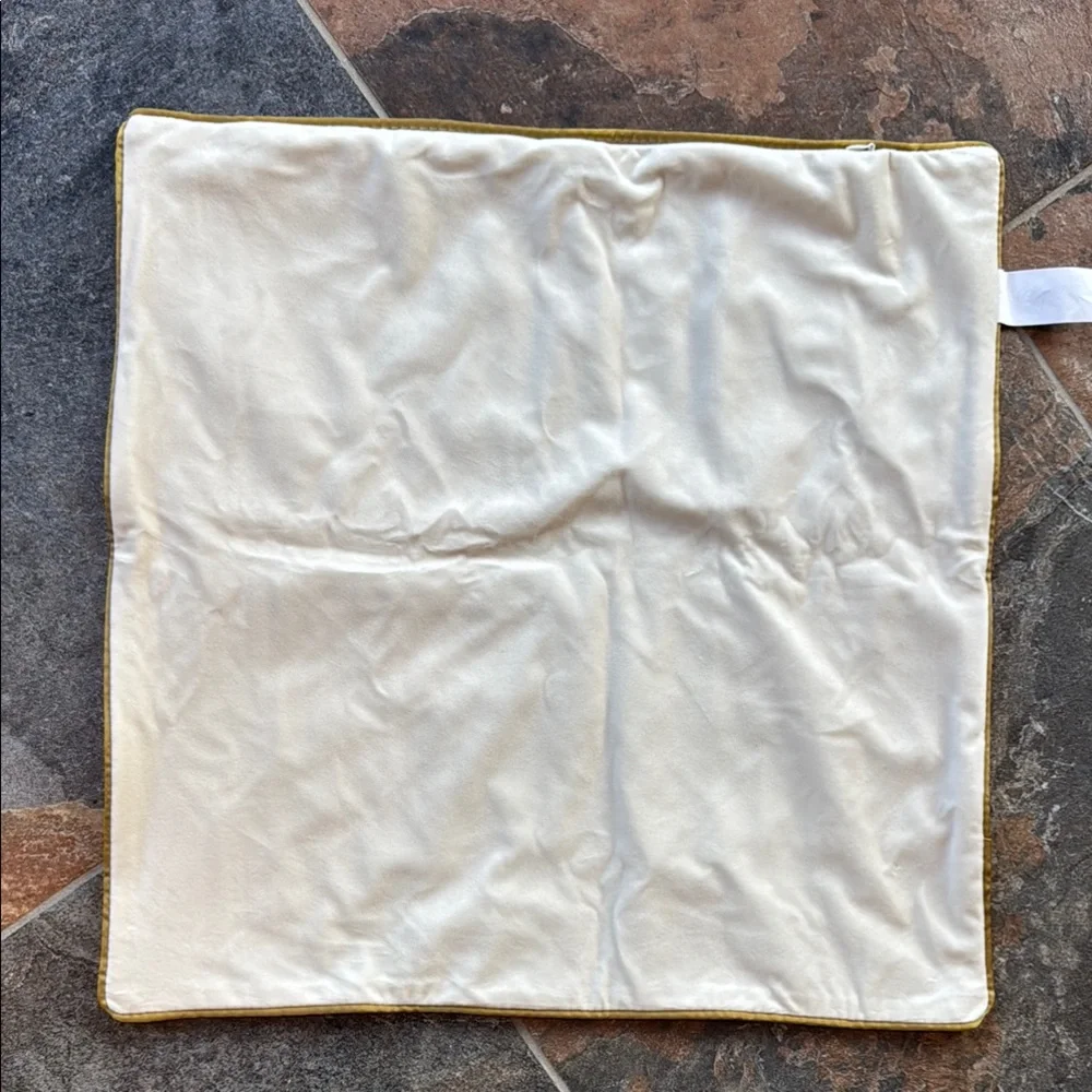 Gold and Cream Geometric Pillow Covers